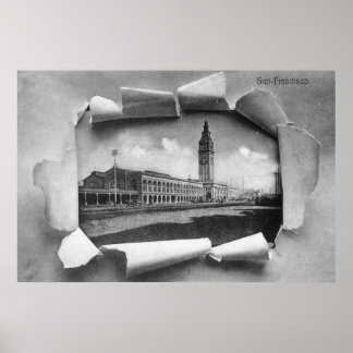 Exterior View of the Ferry Station Poster