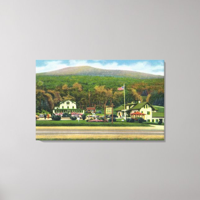 Exterior View of the Glen House Canvas Print (Front)
