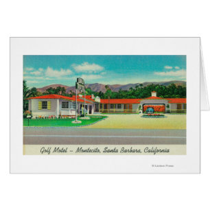 Exterior View of the Golf Motel, Montecito Cards
