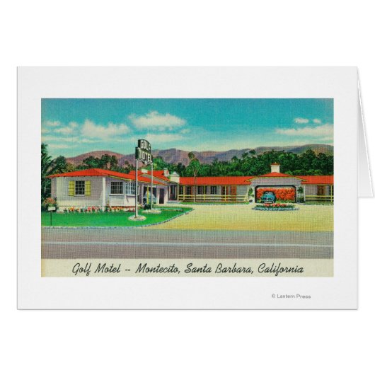 Exterior View of the Golf Motel, Montecito Cards (Front Horizontal)