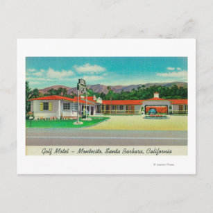 Exterior View of the Golf Motel, Montecito Postcard