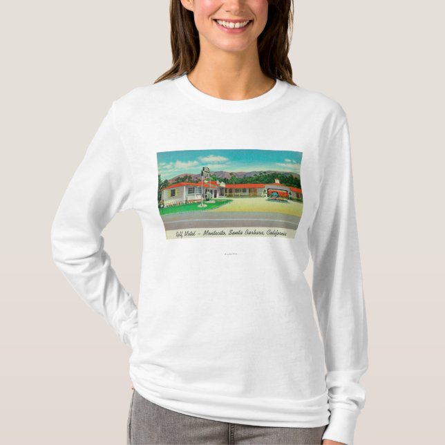 Exterior View of the Golf Motel, Montecito T-Shirt (Front)
