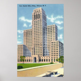 Exterior View of the Gov Smith Office Building Poster