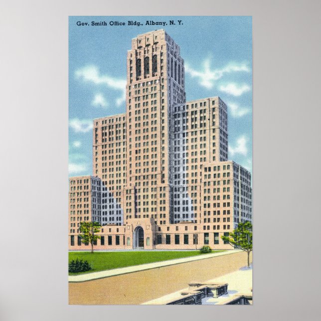 Exterior View of the Gov Smith Office Building Poster (Front)