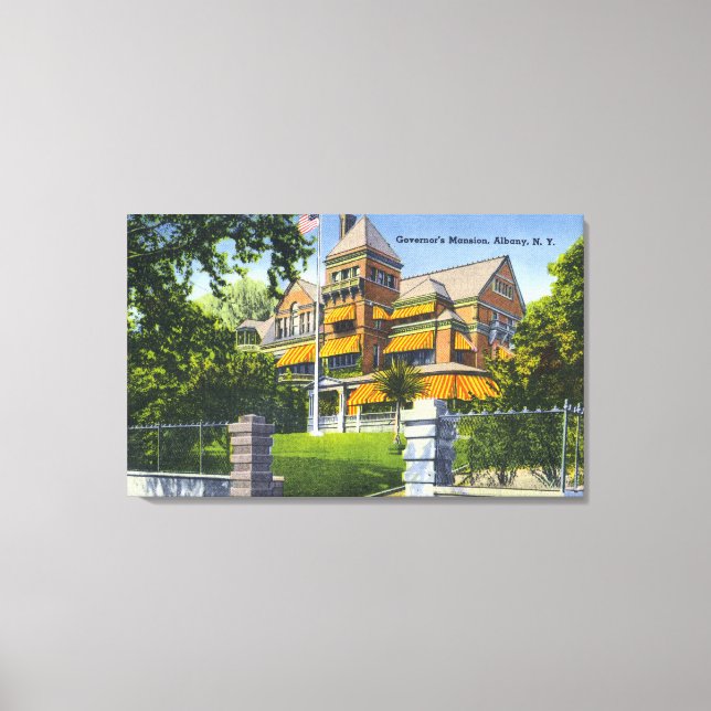 Exterior View of the Governor's Mansion Canvas Print (Front)