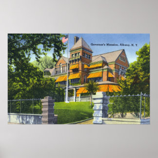 Exterior View of the Governor's Mansion Poster