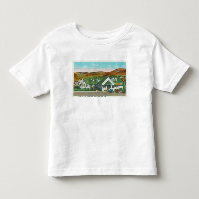 Exterior View of the Green Hut Caf� Toddler T-shirt (Front)