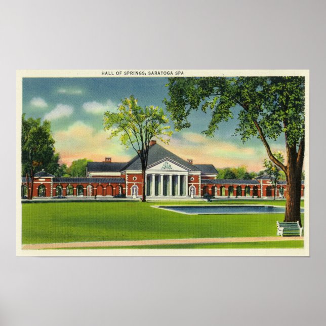 Exterior View of the Hall of Springs # 2 Poster (Front)