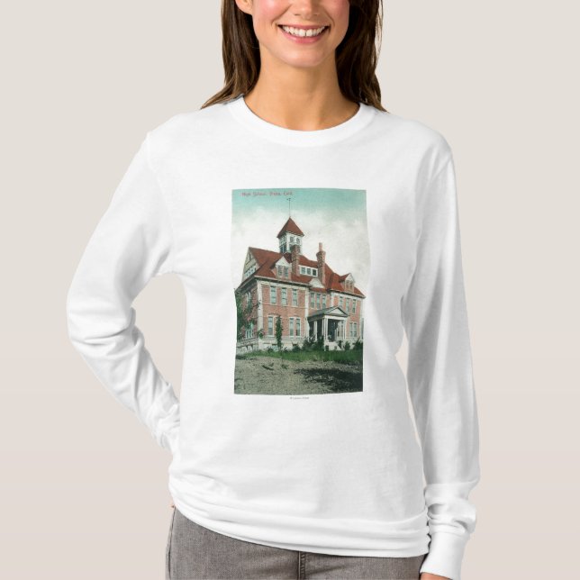 Exterior View of the High SchoolYreka, CA T-Shirt (Front)
