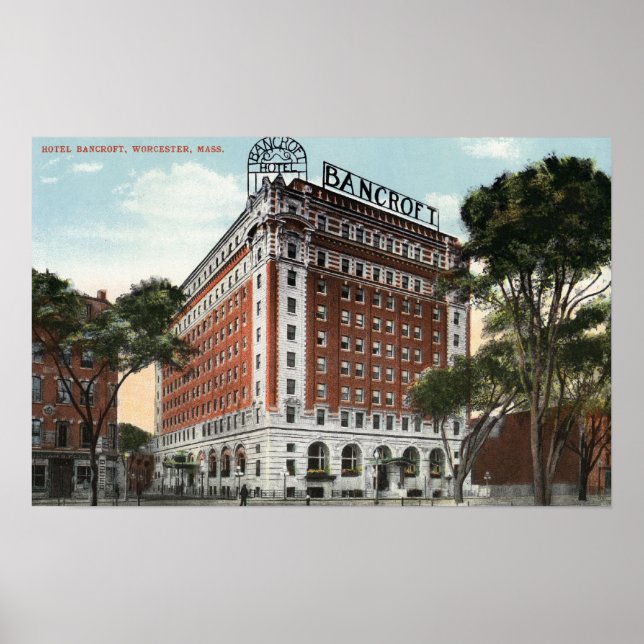 Exterior View of the Hotel Bancroft Poster (Front)