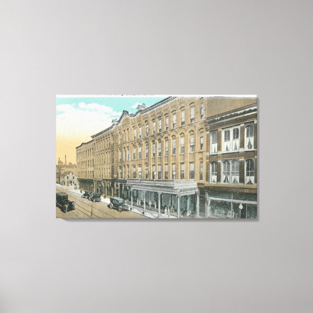 Exterior View of the Hotel Bennett Canvas Print (Front)