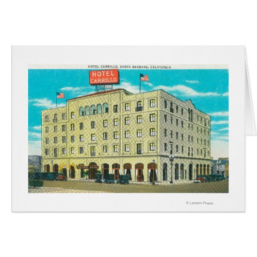 Exterior View of the Hotel Carrillo Cards (Front Horizontal)
