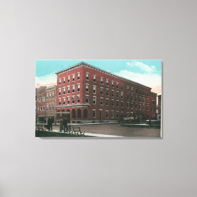 Exterior View of the Hotel Cumberland Canvas Print (Front)