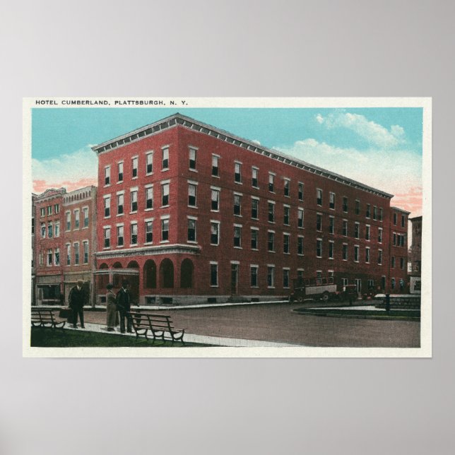 Exterior View of the Hotel Cumberland Poster (Front)