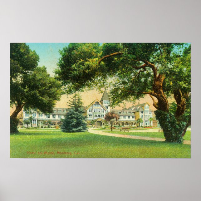 Exterior View of the Hotel del Monte Poster (Front)