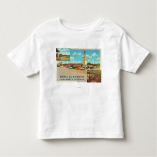 Exterior View of the Hotel el Rancho Toddler T-shirt