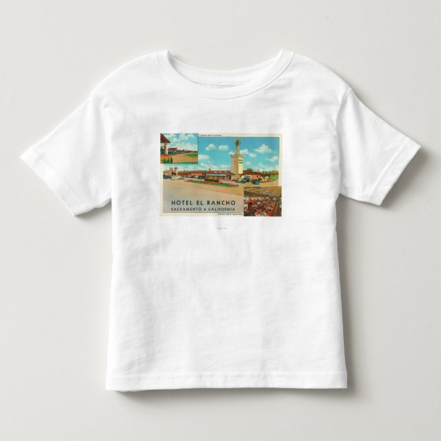 Exterior View of the Hotel el Rancho Toddler T-shirt (Front)