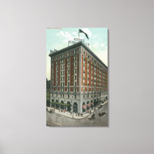 Exterior View of the Hotel Rochester Canvas Print