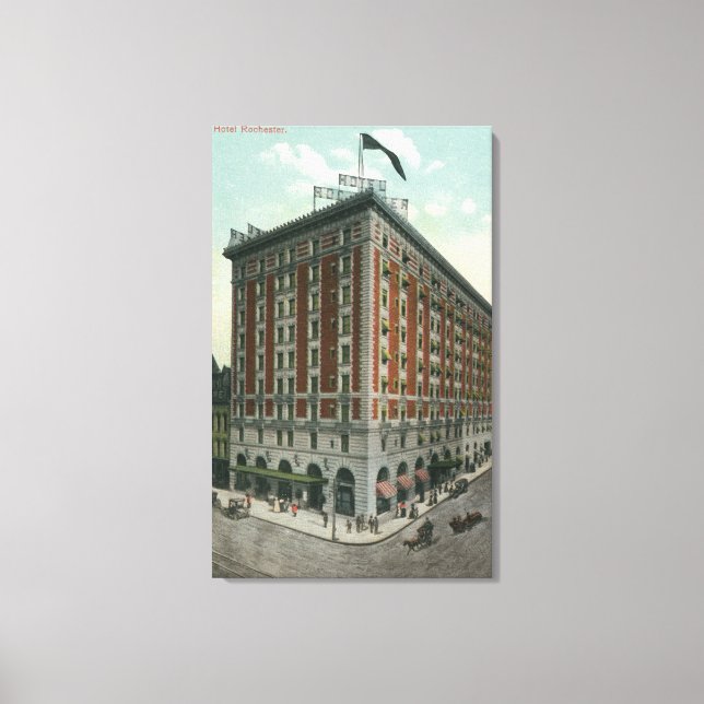 Exterior View of the Hotel Rochester Canvas Print (Front)