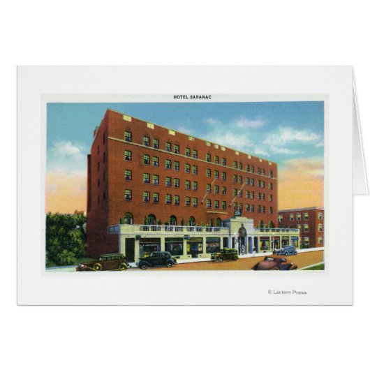 Exterior View of the Hotel Saranac Cards (Front Horizontal)