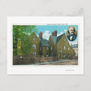 Exterior View of the House of Seven Gables # 2 Postcard