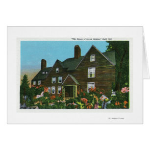 Exterior View of the House of Seven Gables Cards