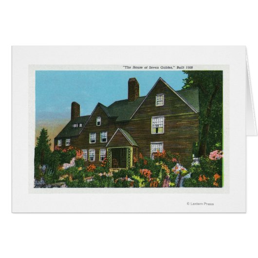 Exterior View of the House of Seven Gables Cards (Front Horizontal)