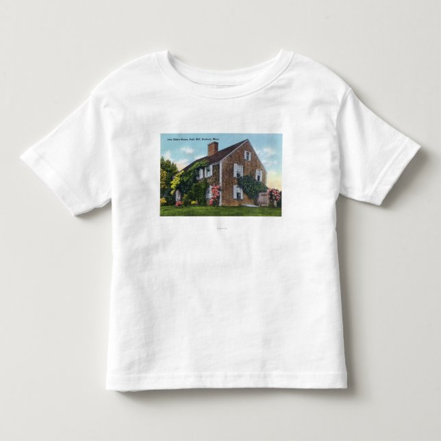 Exterior View of the John Alden House Toddler T-shirt (Front)