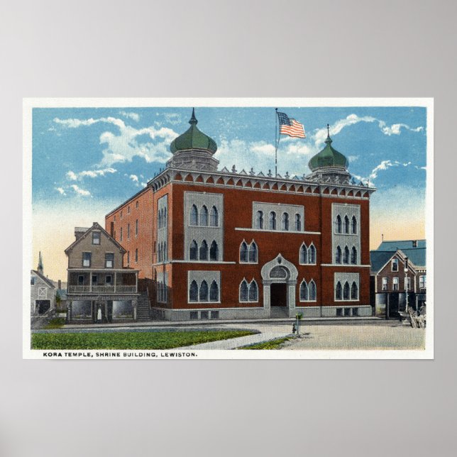 Exterior View of the Kora Temple, Shrine Poster (Front)