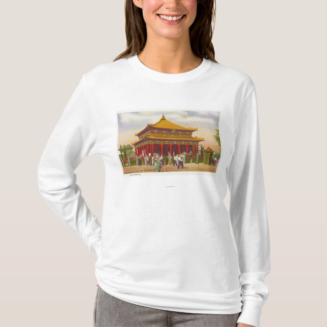 Exterior View of the Lama Temple T-Shirt (Front)