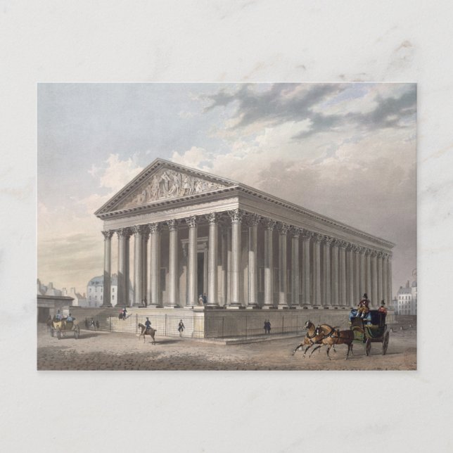Exterior view of the Madeleine, Paris Postcard (Front)