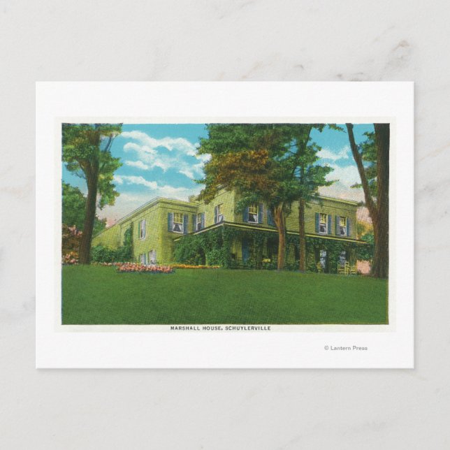 Exterior View of the Marshall House Postcard (Front)