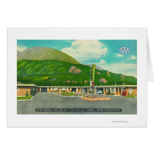 Exterior View of the Mt. Si Motel Cards (Front Horizontal)