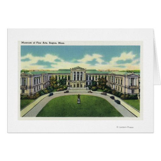 Exterior View of the Museum of Fine Arts # 2 Cards (Front Horizontal)