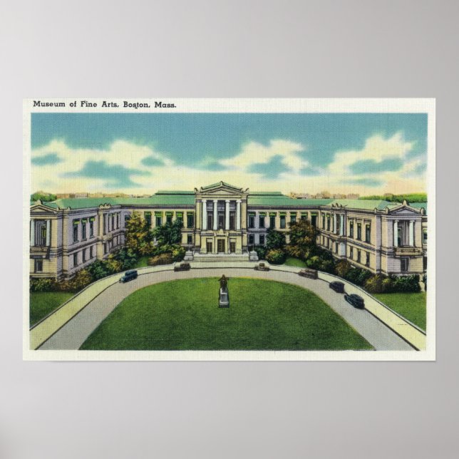 Exterior View of the Museum of Fine Arts # 2 Poster (Front)