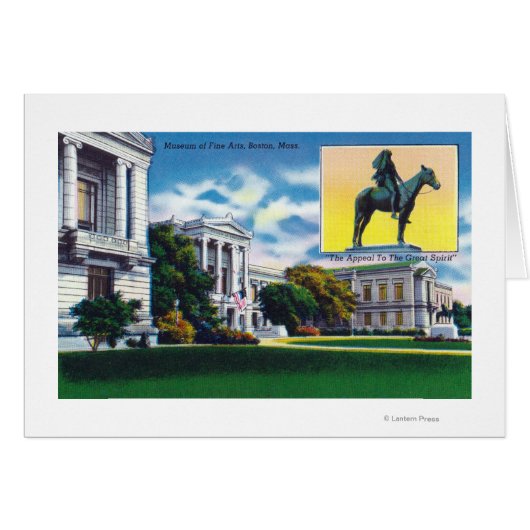Exterior View of the Museum of Fine Arts Cards (Front Horizontal)