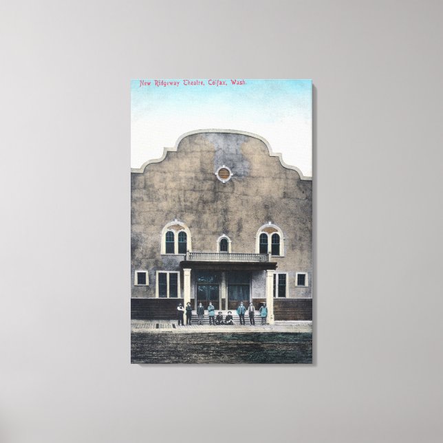 Exterior View of the New Ridgeway Theatre Canvas Print (Front)