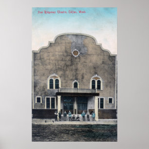 Exterior View of the New Ridgeway Theatre Poster
