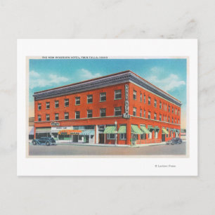 Exterior View of the New Rogerson Hotel Postcard