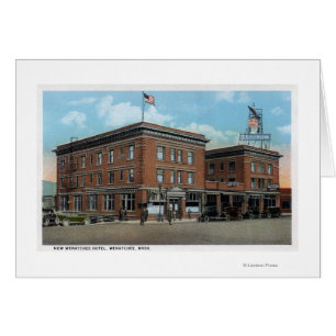Exterior View of the New Wenatchee Hotel Cards