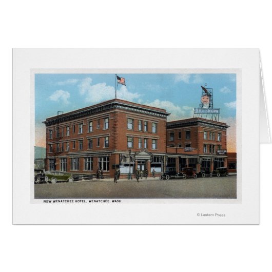 Exterior View of the New Wenatchee Hotel Cards (Front Horizontal)