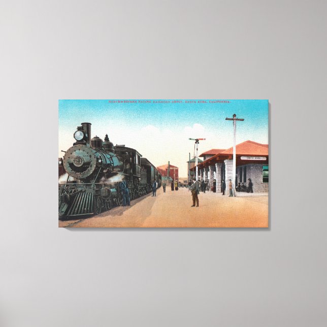 Exterior View of the Northwestern Pacific RR Canvas Print (Front)