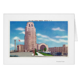 Exterior View of the NY Central Terminal Bldg Cards