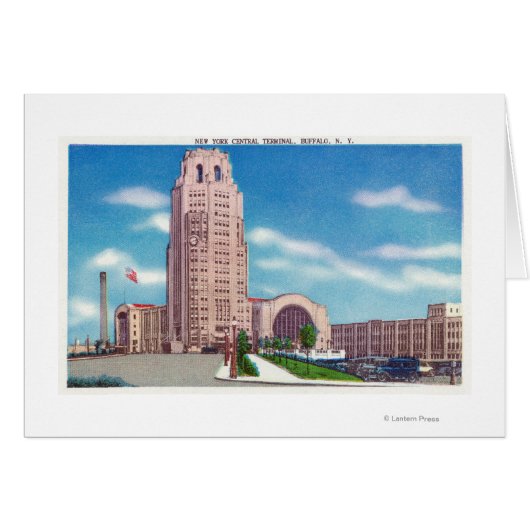 Exterior View of the NY Central Terminal Bldg Cards (Front Horizontal)