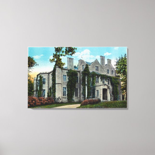 Exterior View of the Oakland Mansion Canvas Print (Front)