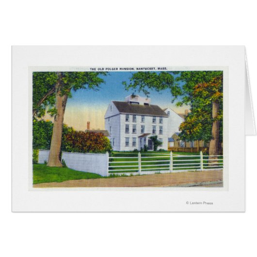 Exterior View of the Old Folger Mansion Cards (Front Horizontal)