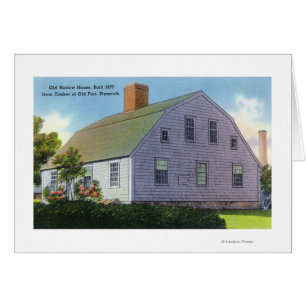Exterior View of the Old Harlow House Cards