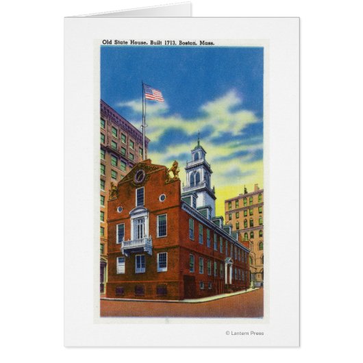 Exterior View of the Old State House Cards (Front)