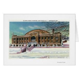 Exterior View of the Olympic Arena in Winter Cards