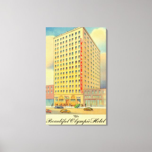 Exterior View of the Olympic Hotel Canvas Print (Front)